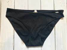Victoria's Secret PINK - M Ribbed Cotton Bikini Panty - Black Medium