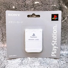 PS1 Official Memory Card SCPH-1020 15 Block Sony PlayStation Japan Game Sealed