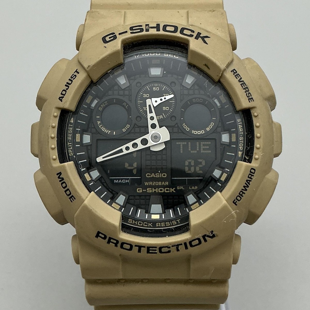 G-SHOCK ジーショック　5081 Casio G-Shock 5081 GA-100L Mens Watch 51mm Black Tan Resin Ana