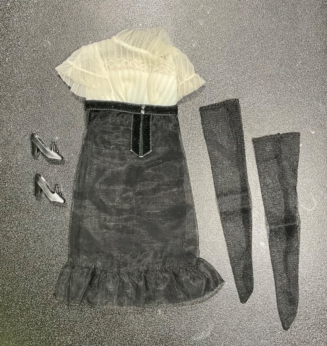 tube top dress midi Black Sweater Bolero & Midi Tube Top Dress Set L