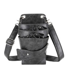 Scissors Bag- Soft Leather Salon Barber Hairdressing Scissor Shears Holster H...