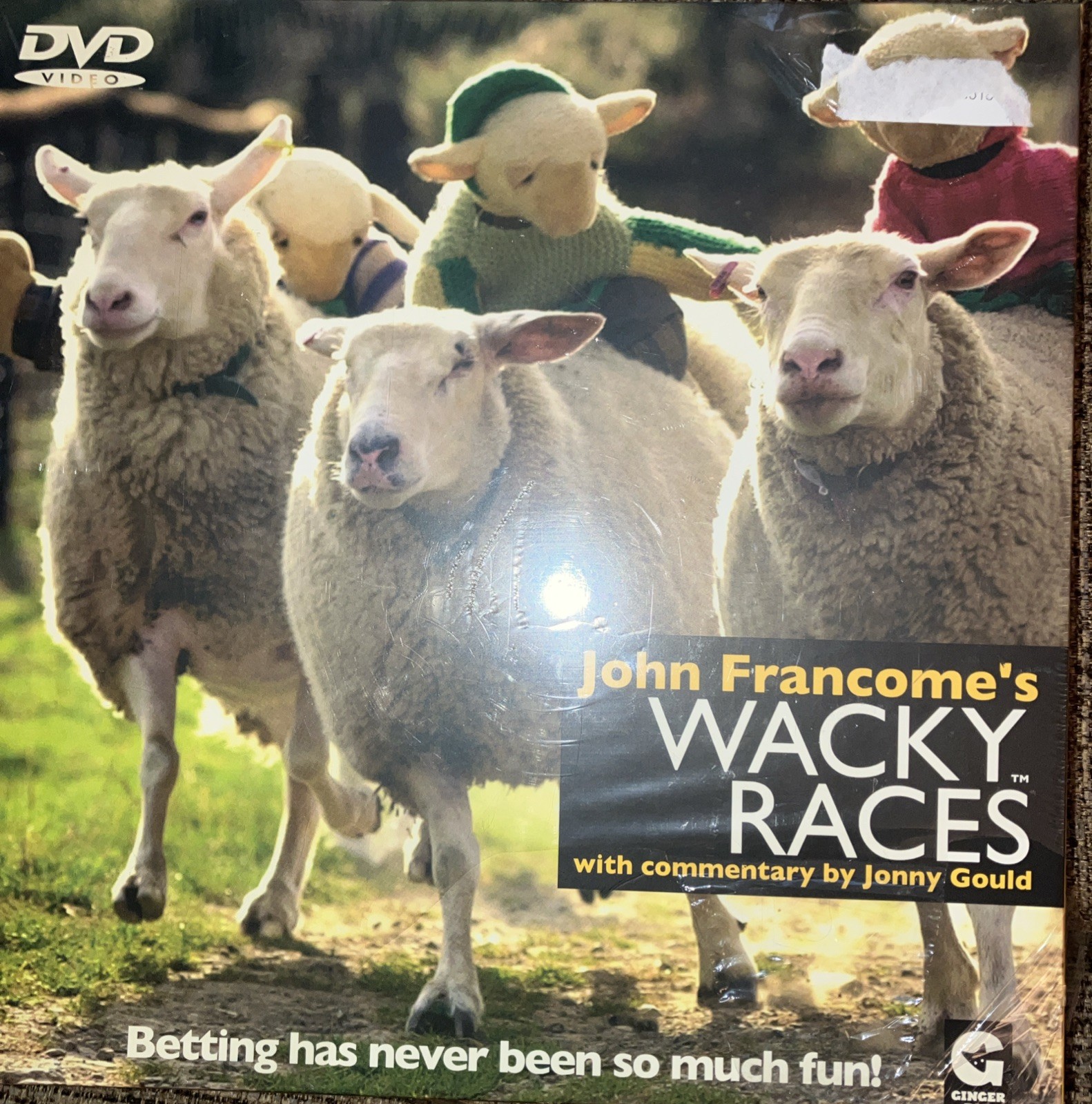 NEW & SEALED - John Francome's Wacky Races DVD Betting Game - Ginger Fox