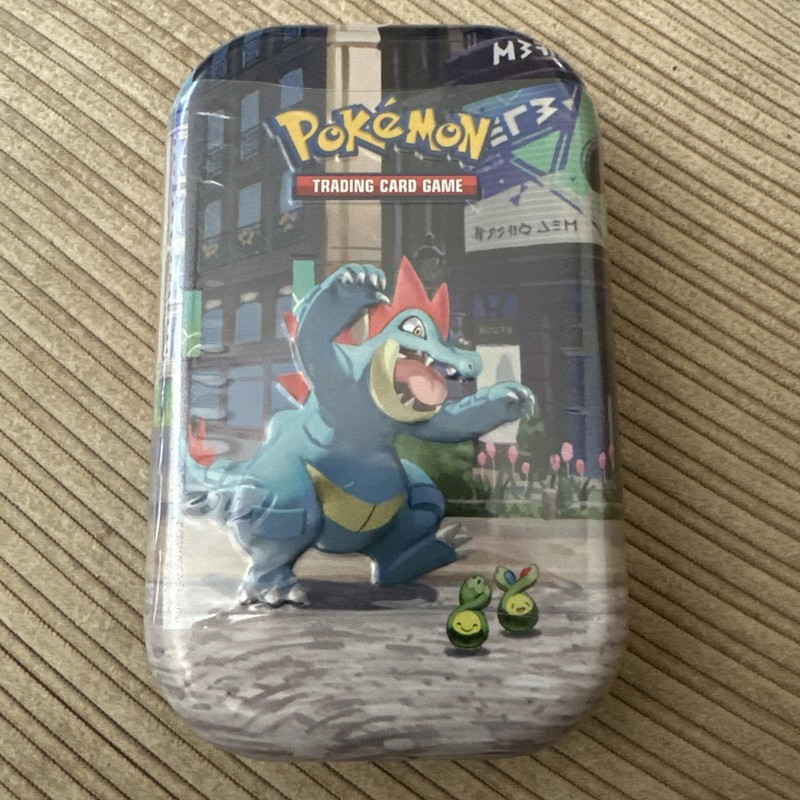 Pokemon Lumiose City Mini Tin Feraligatr Art Sealed New Pokemon TCG