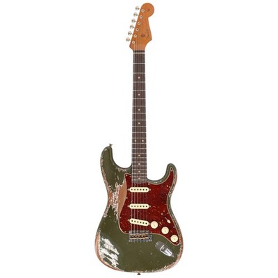 Fender LTD Custom Shop 60s Roasted Stratocaster Super Heavy Relic Aged Olive ...