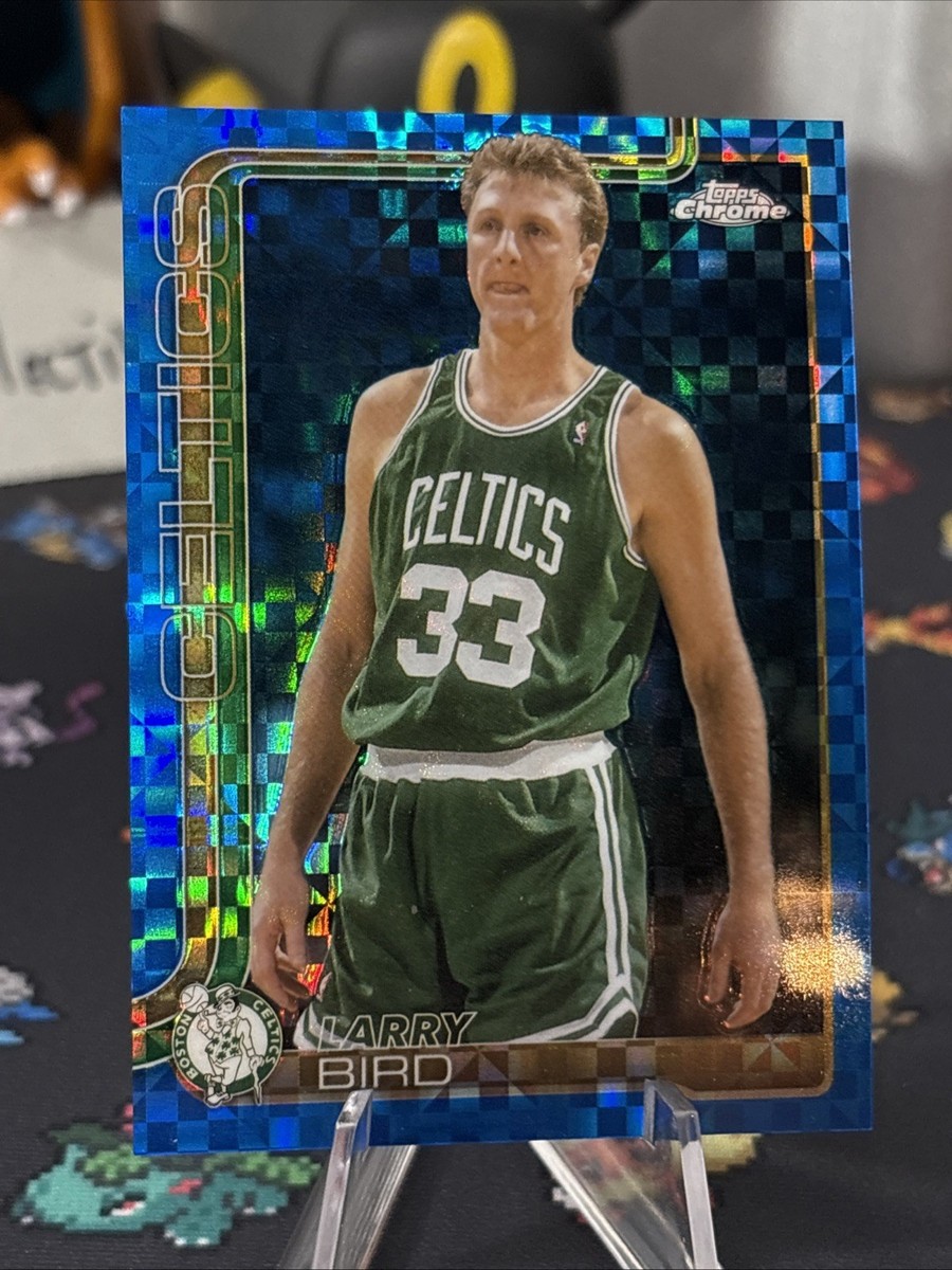 2025-26 Topps Chrome NBA #243 Larry Bird BLUE X-Fractor Refractor