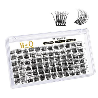 #ad #ad DollDoki Bamp;Q Lash Clusters B11 D Curl 10 16mm 72 Clusters Lashes $11.49
