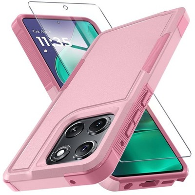 For Motorola Moto G Power 2025 Case 2024 Phone Cover Shockproof + Tempered Glass