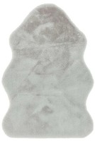 ASIATIC WILLOW RUGS Soft FAUX FUR Silver/ GREY RUG 70cm W x 140cm L