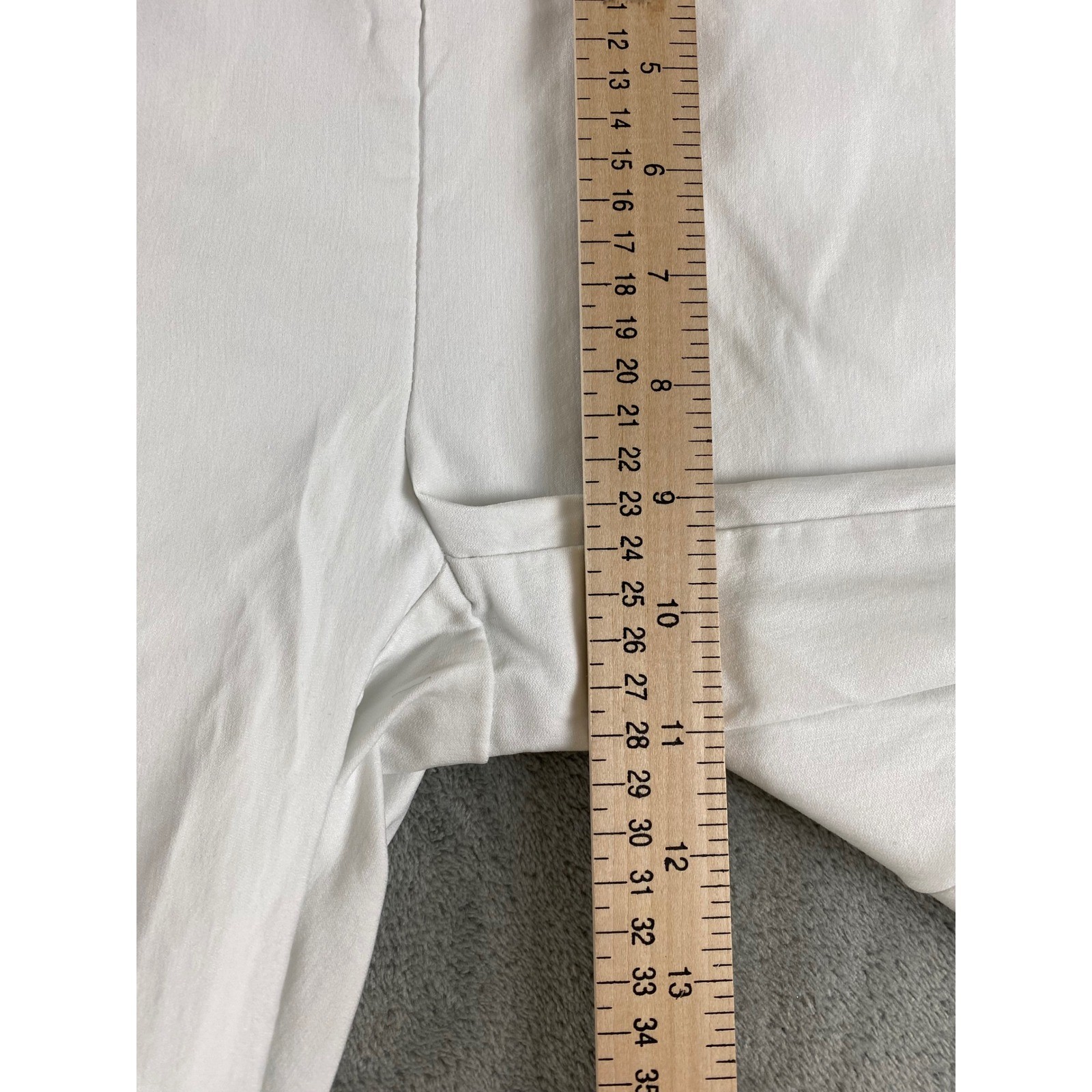 Patchington White Capri Pants Cropped Drawstring … - image 11