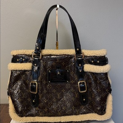 Louis Vuitton Thunder Shearling Monogram Runway Bag FW2007 Limited