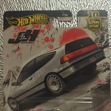 Hot Wheels Japan Historics 5 1988 Honda CRX 1:64 Diecast Silver Black