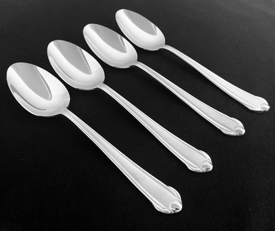 Mikasa CLASSICO SATIN Set Of 4 SOUP SPOONS 7 5/8'' Stainless Flatware