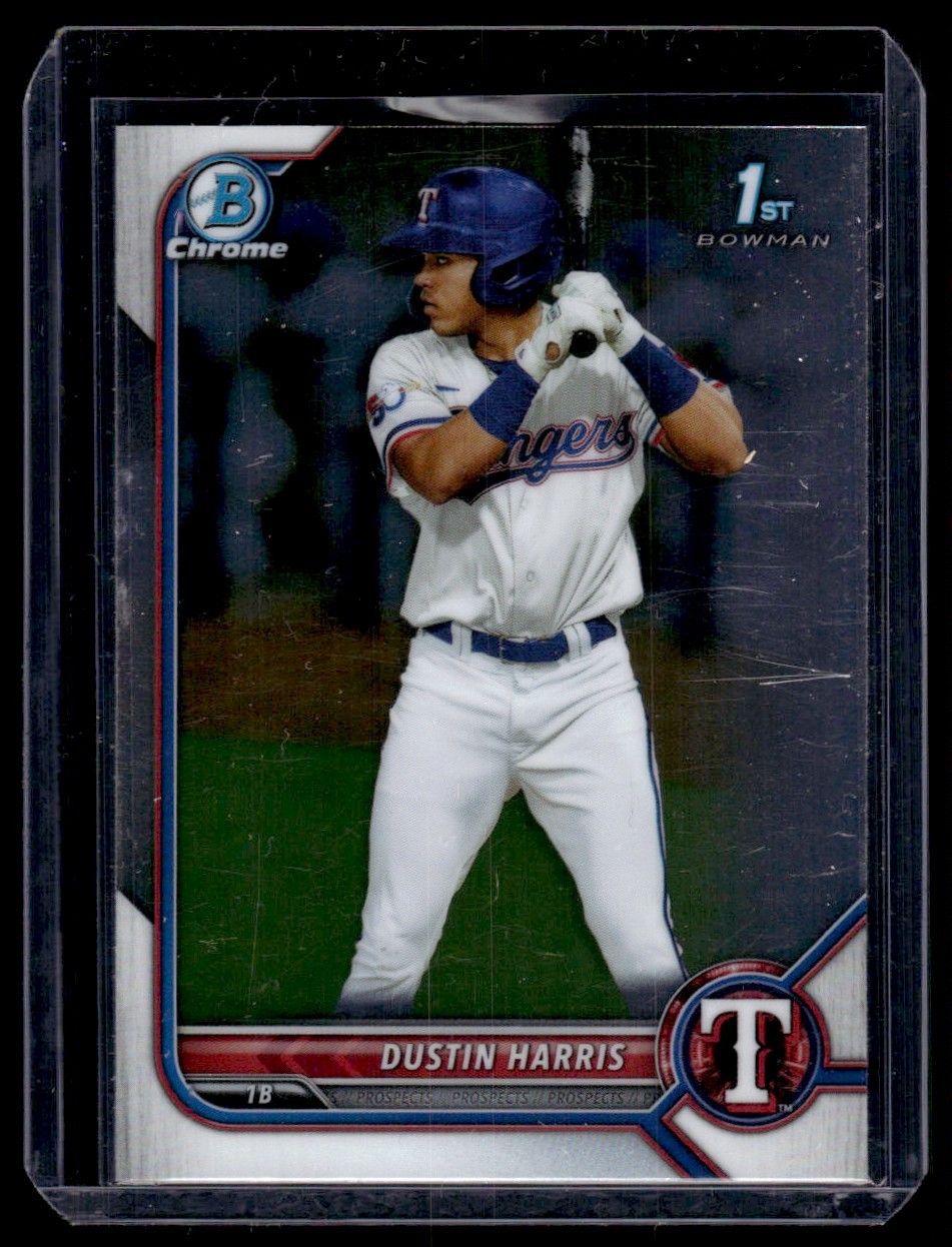 2022 Bowman Sapphire Edition Dustin Harris Texas Rangers #BCP-119