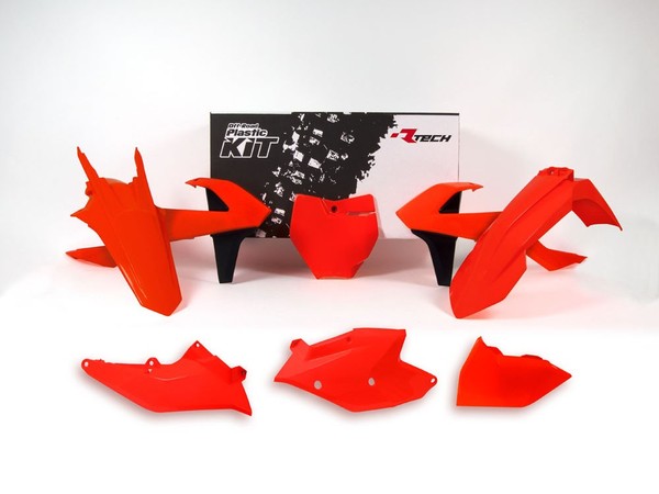 Rtech Plastikkit Passt An Ktm Sx(F) 125 150 250 350 450 16-18 Neon Orange-image