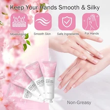 4 Pack Hand Cream Lotion Gifts Set, Deep Hydration Sakura Moisturizer Hand Balm