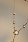 14K Yellow Gold White Topaz Lariat Necklace  — photo 7