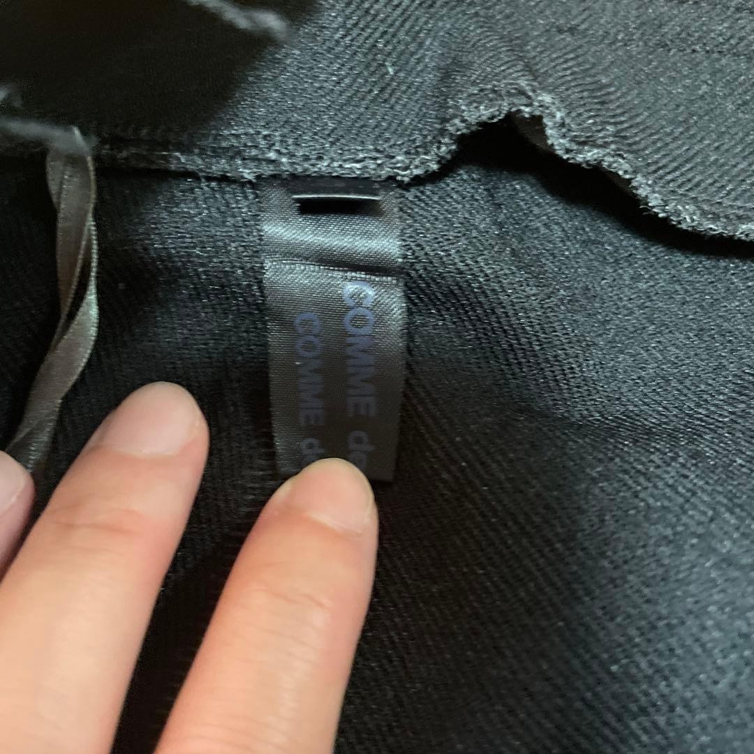 COMME des GARÇONS Black Polyester Flared Skirt St… - image 3