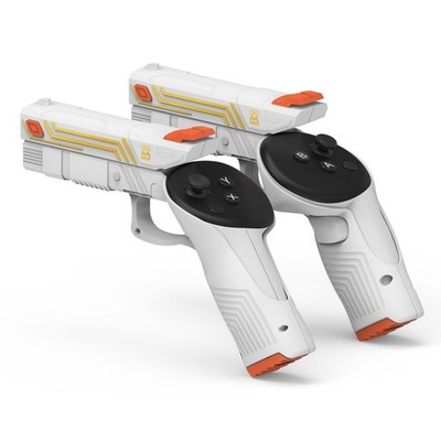 AMVR VR G-un Stock Aufsatz Kompatibel mit Meta/Oculus Weiss/opulenter Garten 