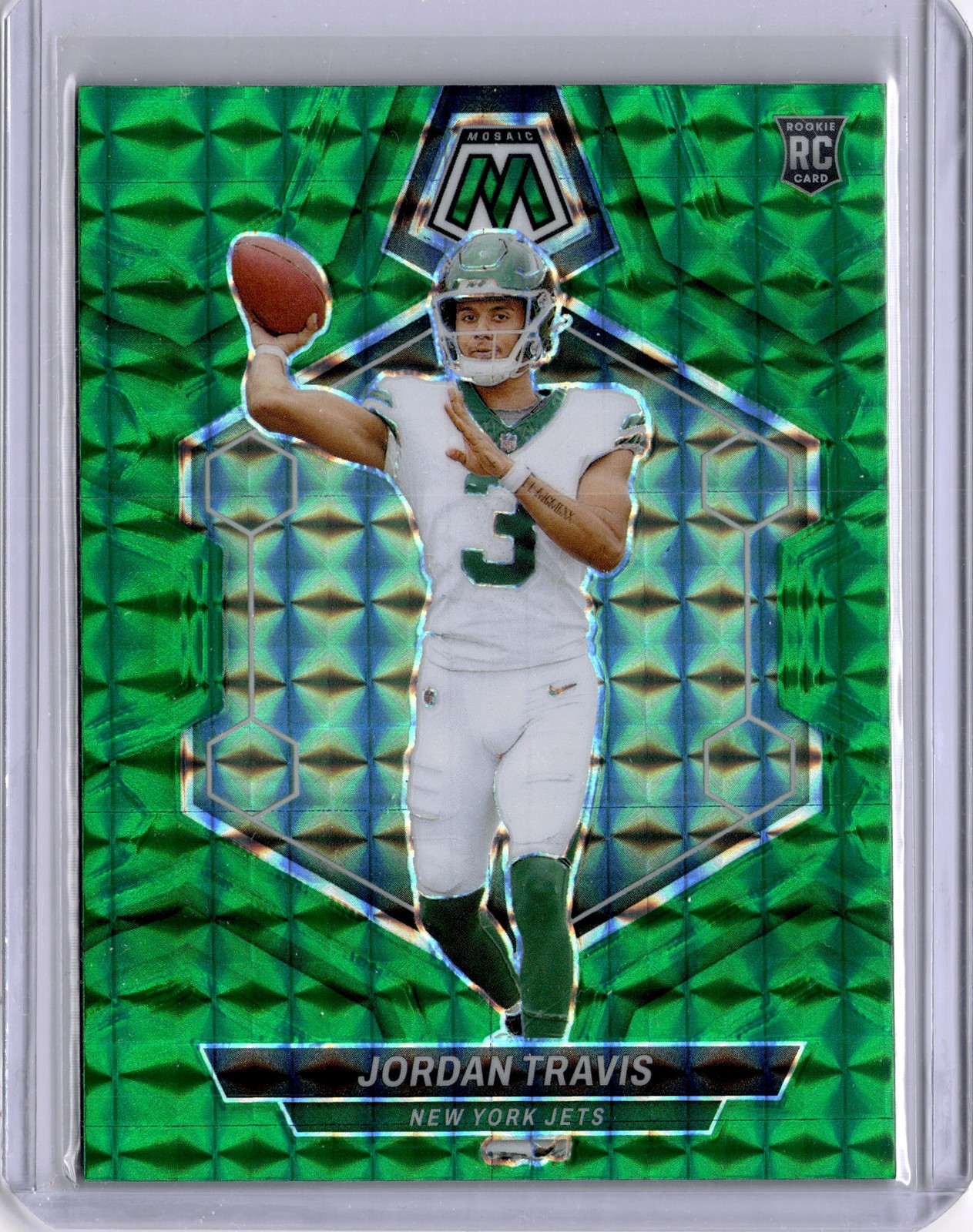 2024 Panini Mosaic #395 Jordan Travis Mosaic Green
