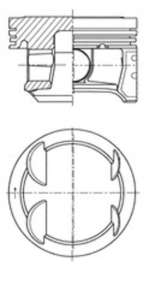 Kolbenschmidt Kolben 41006610 FüR X15 S07 M13 Adam Opel Corsa L08 L68 LPG-image