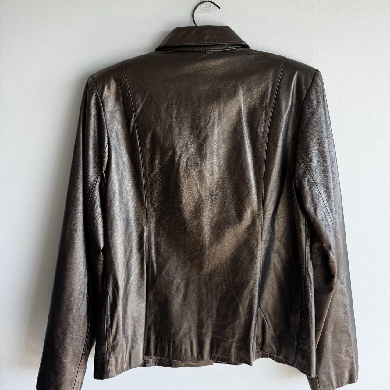Bronze Leather Jacket - image 3