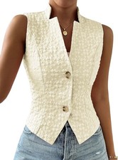 Women s Lightweight Sleeveless Knit Sweater Vest Top Summer Slim Fit Casual