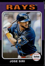 2024 Topps Heritage High Number Jose Siri #664 Purple Chrome Refractor