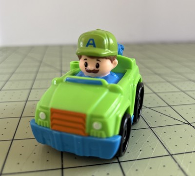 MATTEL Little People Wheelies Tow Truck 2014 Green and Blue 3 