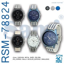 SAMI Premium Mens Sport Quartz Watch Rubber S...