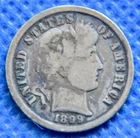 1899 - Barber Dime - Good -  #N1498
