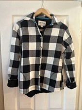 Or Is Plaid Flannel Snap Jacket Fleece Lined Women s Size Small, With Pockets