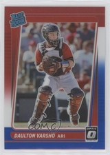 2021 Donruss Optic Rated Rookie Red White & Blue Prizm 22/199 Daulton Varsho fo7