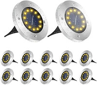 Grepro Solarlampen FüR AußEn 12 StüCk, 12 Leds Solar Bodenleuchten Aussen, IP65