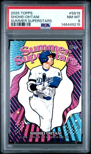 146449215 Shohei Ohtani 2025 Topps #SS-19 Summer Superstars PSA 8