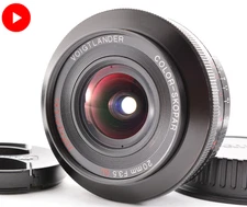 Voigtlander COLOR SKOPAR 20mm F3.5 SL II Aspherical Canon JAPAN Near Mint #0234