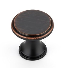 10 Pack Oil Rubbed Bronze Kitchen Cabinet Knobs, Solid Oil Rubbed Bronze Pull...