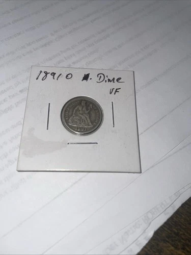 1891-O U.S. Seated Liberty Dime In Good To Good Condition.