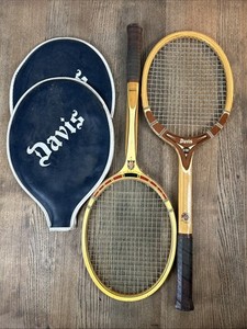 Raquette De Tennis Vintage Tad Davis Classic - Bois - Avec Housse - USA