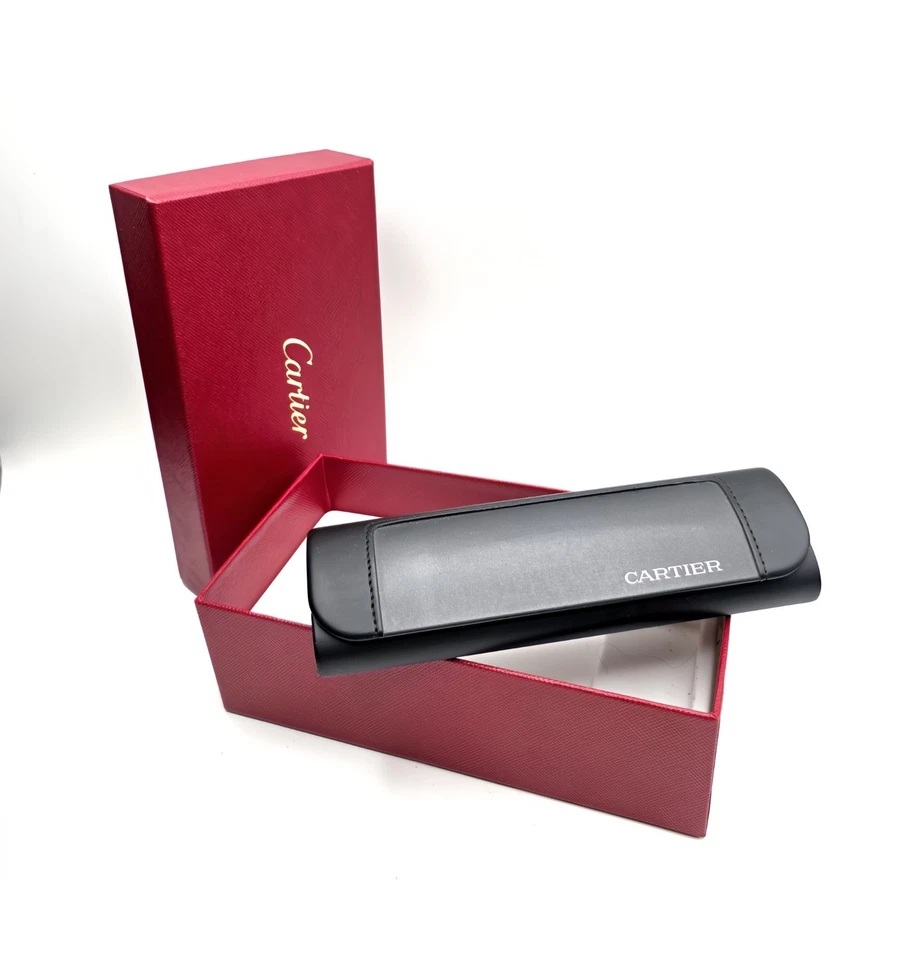 NEW! Auth Cartier Glasss Sunglasses Red Box Cases (Small) - Image 2 of 4
