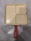 Rare Griswold Red/Cream Cast Iron Colonial Breakfast Skillet