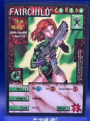 1995 Wildstorms Trading Card Game Fairchild Promo Card