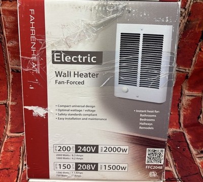 Marley Fahrenheat FFC2048 Fan-Forced Wall Heater - 2000W @ 240V, 1500W @ 208V