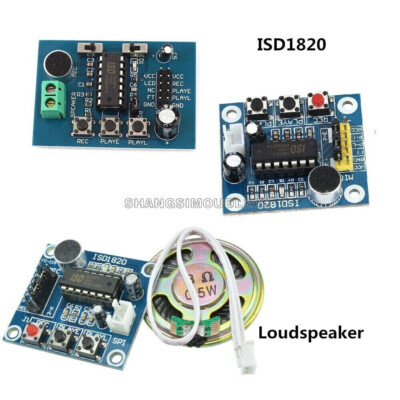 ISD1820 Sound Recorder Voice Recording Module With Micophone Loudspeaker NEW