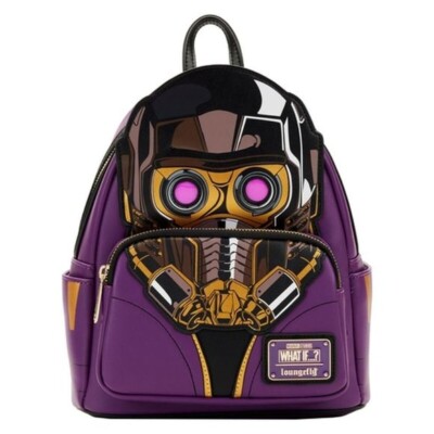 Loungefly Disney Marvel What If Star-Lord T challa Cosplay Light Up Backpack