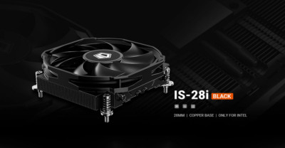 ID-Cooling IS-28i Black 28mm Height Low Profile CPU Heatsink with Fan - Intel