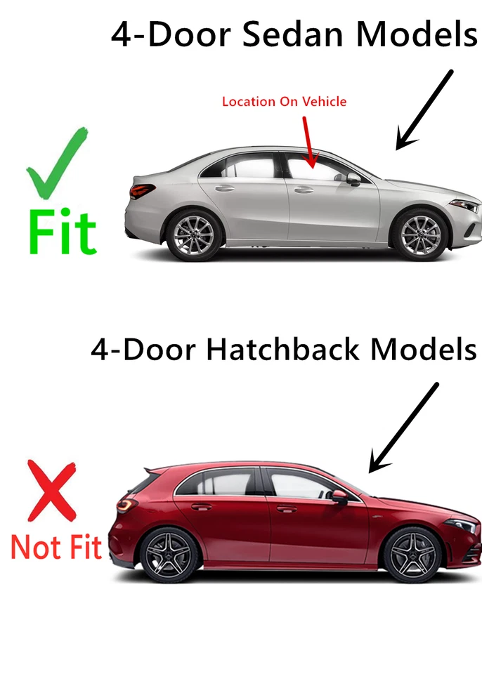 Fit 19-22 Mercedes Benz A-Class 4D Sedan Passenger Right Front Door Window Glass Foto 2 de 3