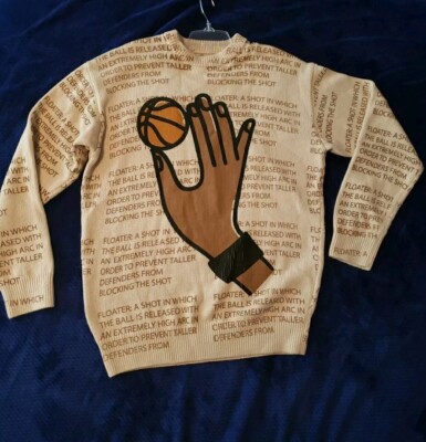 Zara Basketball Print Sweater New New Without Tags Size S