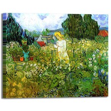 Van Gogh Marguerite Gachet nel giardino quadro stampa tela dipinto telaio arredo