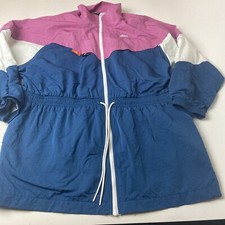 Nike Sportswear Windrunner Icon Clash Long Jacket Womens Size XL CJ2046 691