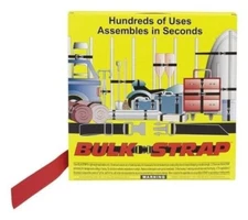 Bulk-Strap 1020R Red - 1.5 in. x 300 ft. - 200 lbs. break strength POLY PRO WEB